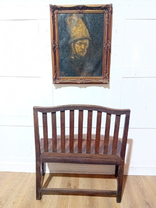 SUPER RARE GEORGE III OAK VERNACULAR OAK DUET CHAIR C177090 - ADDITIONAL PHOTO 9