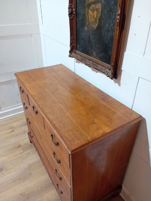 ANTIQUE GEORGE III OAK CHEST OF DRAWERS C176080 - ADDITIONAL PHOTO 10