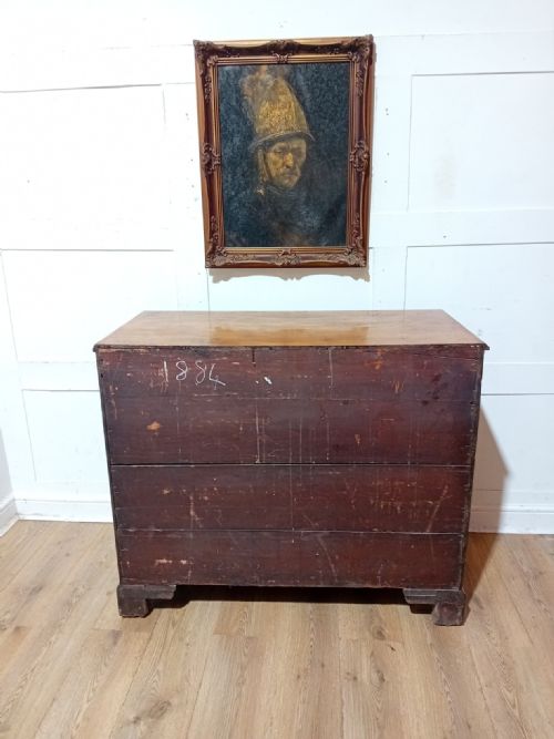 ANTIQUE GEORGE III OAK CHEST OF DRAWERS C176080 - ADDITIONAL PHOTO 13