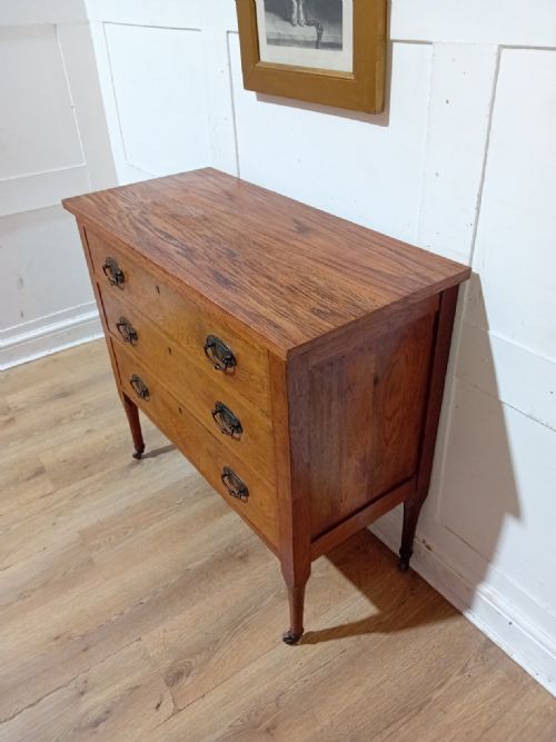 ARTS CRAFTS VICTORIAN OAK CHEST OF DRAWERS C18801900 - ADDITIONAL PHOTO 8