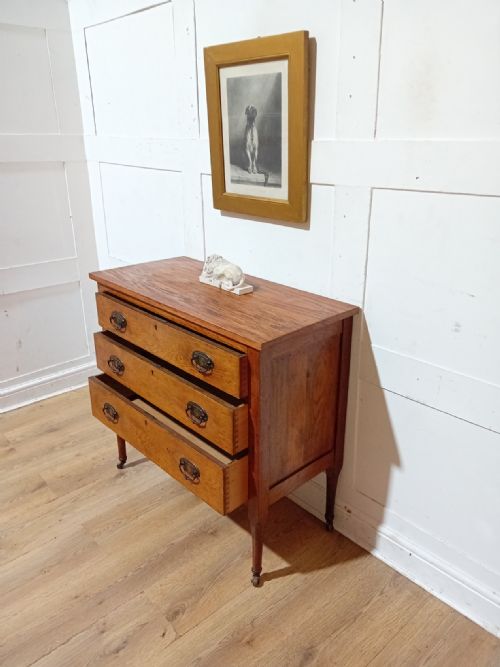 ARTS CRAFTS VICTORIAN OAK CHEST OF DRAWERS C18801900 - ADDITIONAL PHOTO 10