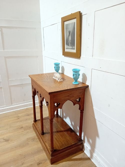 ANTIQUE VICTORIAN OAK CHURCH ALTAR C18901910 - ADDITIONAL PHOTO 10