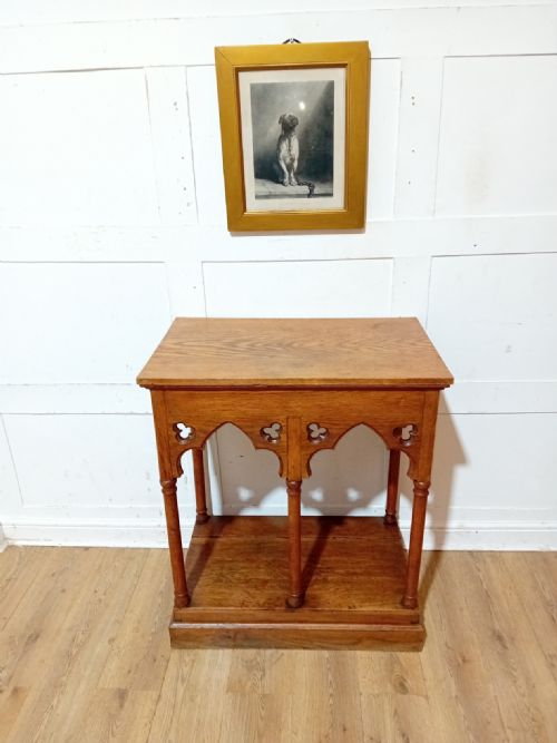 ANTIQUE VICTORIAN OAK CHURCH ALTAR C18901910 - ADDITIONAL PHOTO 12