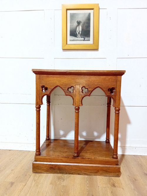 ANTIQUE VICTORIAN OAK CHURCH ALTAR C18901910 - ADDITIONAL PHOTO 13