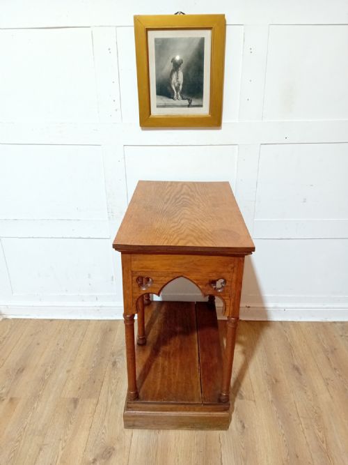 ANTIQUE VICTORIAN OAK CHURCH ALTAR C18901910 - ADDITIONAL PHOTO 14