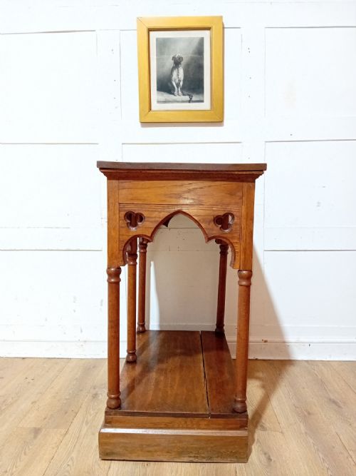 ANTIQUE VICTORIAN OAK CHURCH ALTAR C18901910 - ADDITIONAL PHOTO 15