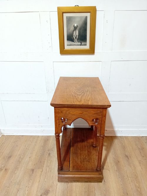 ANTIQUE VICTORIAN OAK CHURCH ALTAR C18901910 - ADDITIONAL PHOTO 18