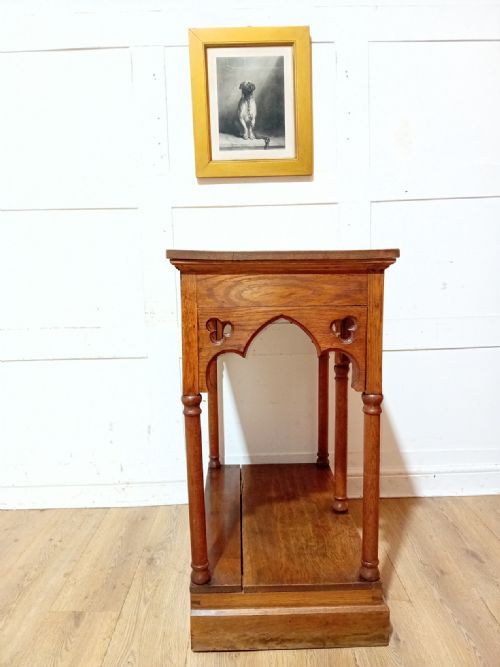 ANTIQUE VICTORIAN OAK CHURCH ALTAR C18901910 - ADDITIONAL PHOTO 19
