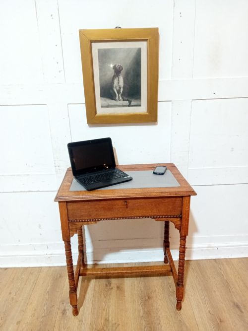 ANTIQUE EMPIRE PERIOD LADIES OAK WRITING DESK C190015 - ADDITIONAL PHOTO 3