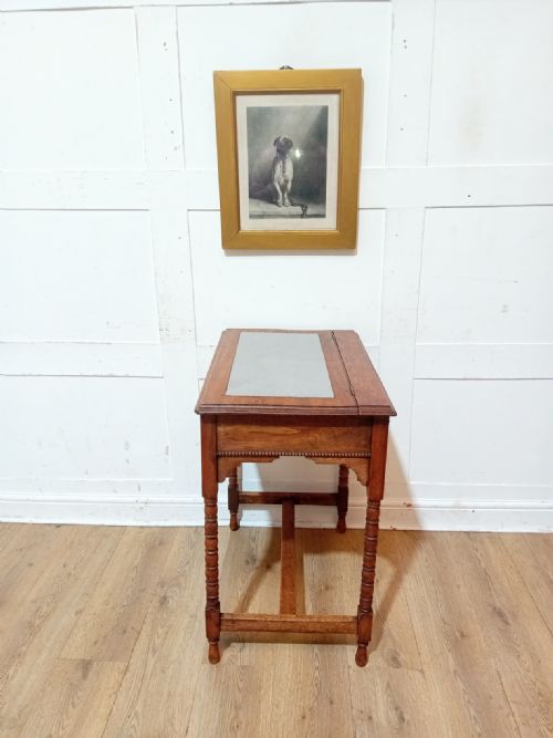 ANTIQUE EMPIRE PERIOD LADIES OAK WRITING DESK C190015 - ADDITIONAL PHOTO 13