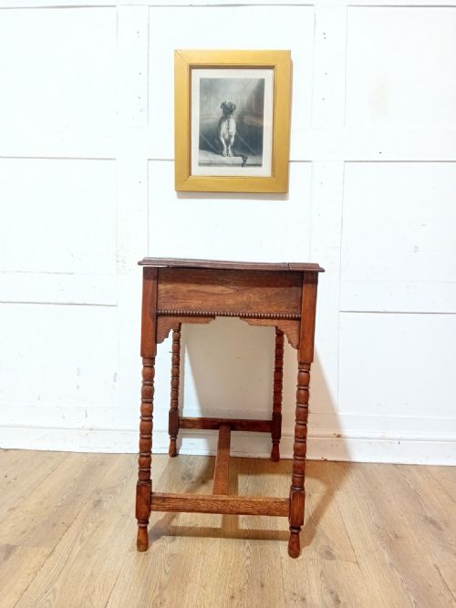 ANTIQUE EMPIRE PERIOD LADIES OAK WRITING DESK C190015 - ADDITIONAL PHOTO 14