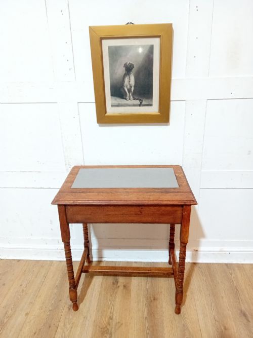 ANTIQUE EMPIRE PERIOD LADIES OAK WRITING DESK C190015 - ADDITIONAL PHOTO 15