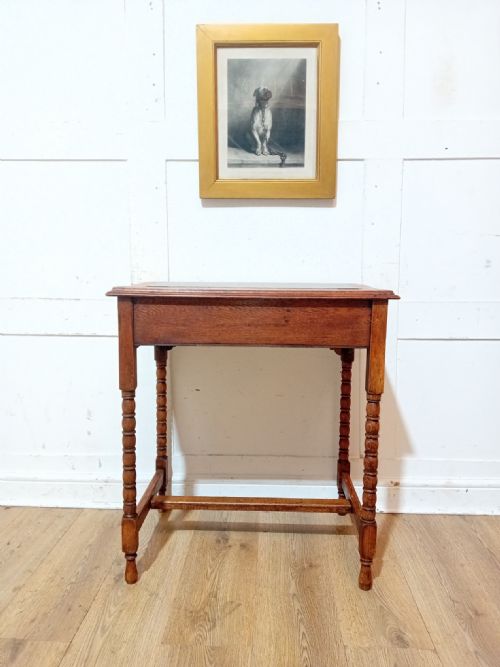 ANTIQUE EMPIRE PERIOD LADIES OAK WRITING DESK C190015 - ADDITIONAL PHOTO 16