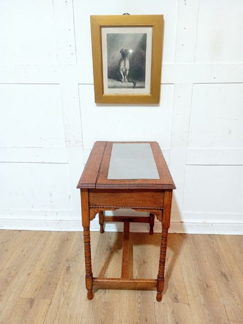 ANTIQUE EMPIRE PERIOD LADIES OAK WRITING DESK C190015 - ADDITIONAL PHOTO 17