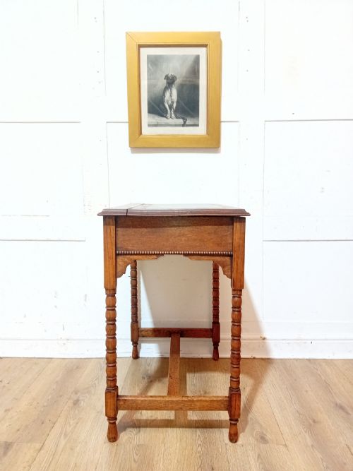 ANTIQUE EMPIRE PERIOD LADIES OAK WRITING DESK C190015 - ADDITIONAL PHOTO 18