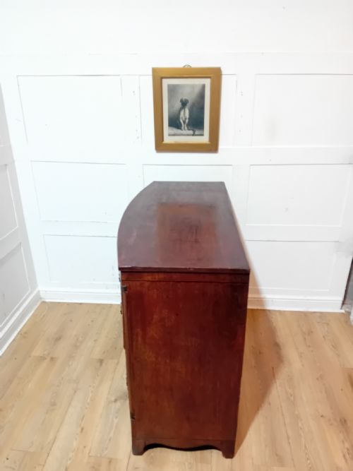 ANTIQUE GEORGE III MAHOGANY BOWFRONT CHEST OF DRAWERS C1785095 - ADDITIONAL PHOTO 16