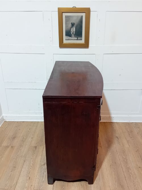 ANTIQUE GEORGE III MAHOGANY BOWFRONT CHEST OF DRAWERS C1785095 - ADDITIONAL PHOTO 19