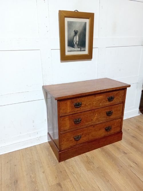 ANTIQUE OAK ARTS CRAFTS CHEST OF DRAWER C18801900 - ADDITIONAL PHOTO 8