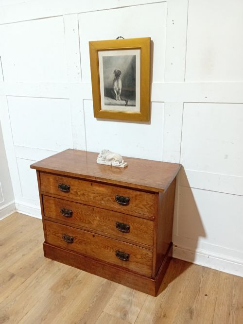 ANTIQUE OAK ARTS CRAFTS CHEST OF DRAWER C18801900 - ADDITIONAL PHOTO 15