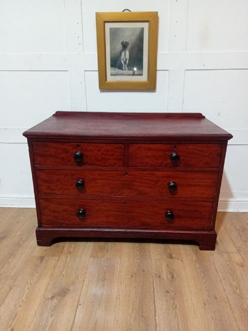 ANTIQUE VICTORIAN MAHOGANY CHEST OF DRAWERS C18801900 - ADDITIONAL PHOTO 1