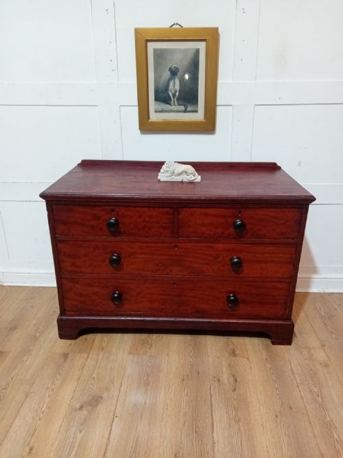 ANTIQUE VICTORIAN MAHOGANY CHEST OF DRAWERS C18801900 - ADDITIONAL PHOTO 6