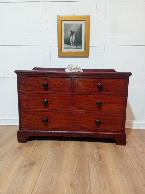 ANTIQUE VICTORIAN MAHOGANY CHEST OF DRAWERS C18801900 - ADDITIONAL PHOTO 7