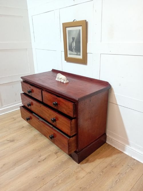 ANTIQUE VICTORIAN MAHOGANY CHEST OF DRAWERS C18801900 - ADDITIONAL PHOTO 8