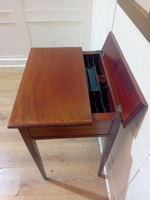 ANTIQUE EDWARDIAN SUPERIOR QUALITY LADIES WRITING DESK C190015 - ADDITIONAL PHOTO 8
