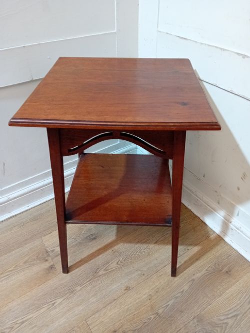 ARTS CRAFTS LIBERTY OF LONDON WALNUT SIDE TABLE C18851900 - ADDITIONAL PHOTO 1