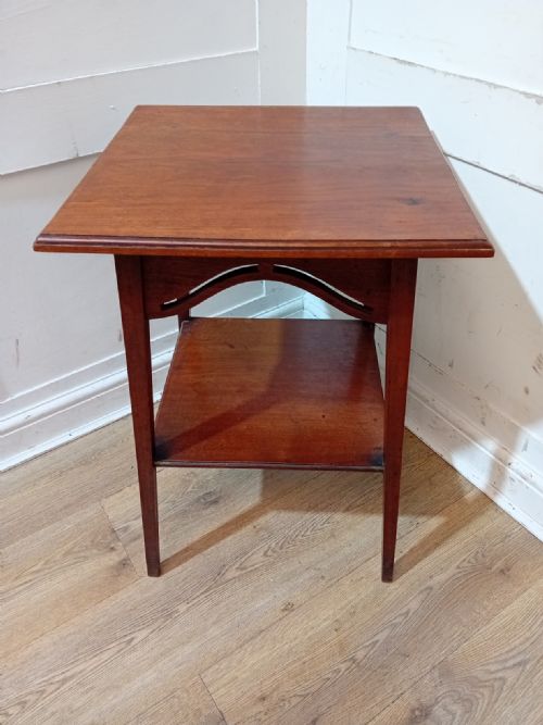 ARTS CRAFTS LIBERTY OF LONDON WALNUT SIDE TABLE C18851900 - ADDITIONAL PHOTO 2