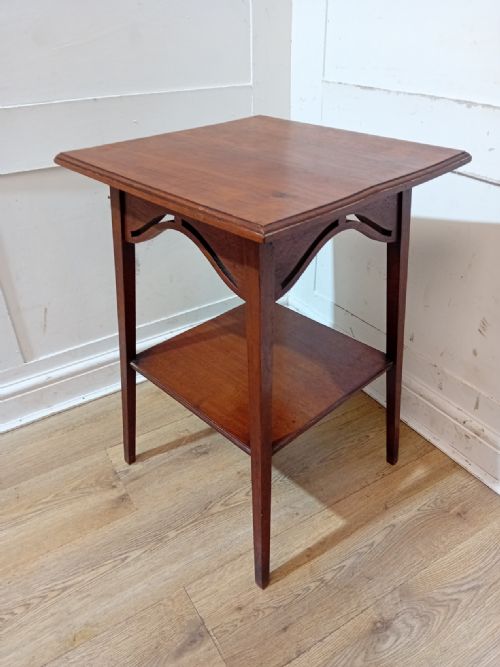 ARTS CRAFTS LIBERTY OF LONDON WALNUT SIDE TABLE C18851900 - ADDITIONAL PHOTO 4