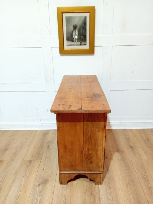 ANTIQUE ARTS CRAFTS OAK CHEST OF THREE DRAWERS C18801900 - ADDITIONAL PHOTO 7