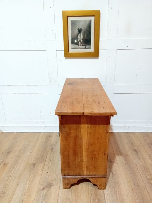 ANTIQUE ARTS CRAFTS OAK CHEST OF THREE DRAWERS C18801900 - ADDITIONAL PHOTO 9