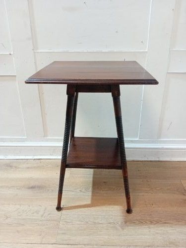 ANTIQUE LIBERTY OF LONDON ARTS CRAFTS WILLIAM BIRCH TABLE C1880 - ADDITIONAL PHOTO 1