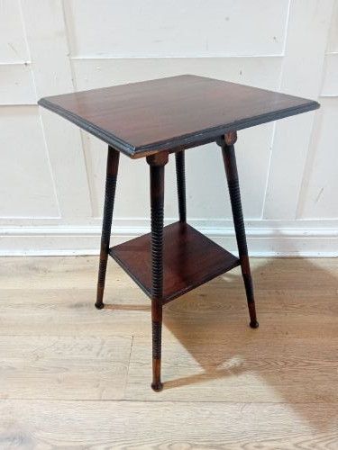 ANTIQUE LIBERTY OF LONDON ARTS CRAFTS WILLIAM BIRCH TABLE C1880 - ADDITIONAL PHOTO 6