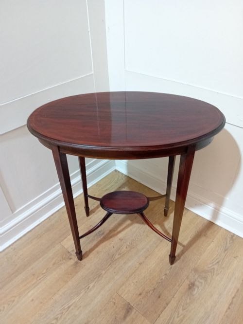 Antique Victorian Sheraton Revival Mahogany Table C1890-1900