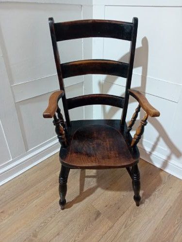 Victorian Thames Valley Oxford Chair C1870 in Original Finish