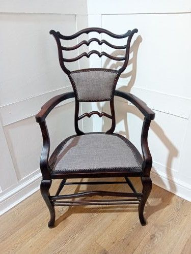 Antique Edwardian Empire Period Mahogany Chair C1900-10