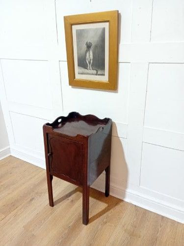 Antique Georgian Mahogany Bedside Cabinet C1790-1800