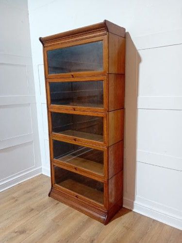 ANTIQUE GLOBE WERNICKE OAK BOOKCASE c1900-20
