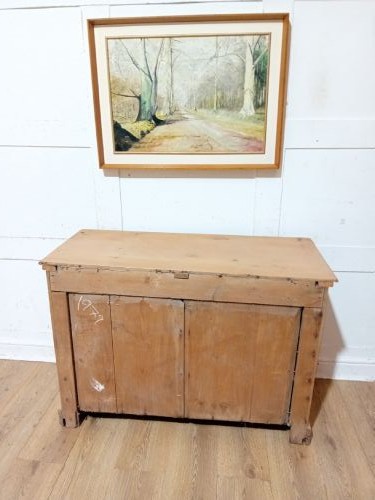 ANTIQUE VICTORIAN PINE CHEST OF DRAWERS WITH GLASS HANDLES c1880-1900 View XI