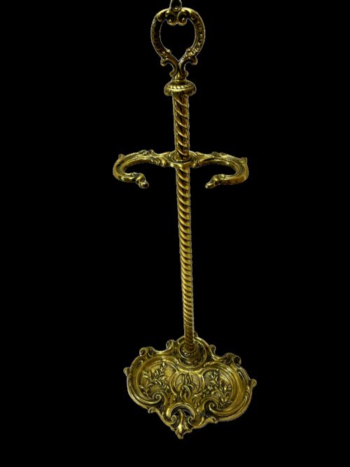 BRASS FIRE IRON TIDY - ADDITIONAL PHOTO 1
