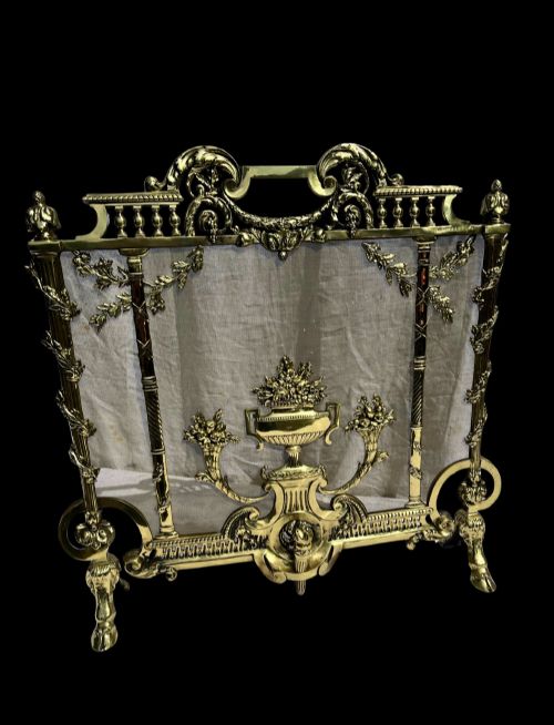 BRASS FIRE SCREEN