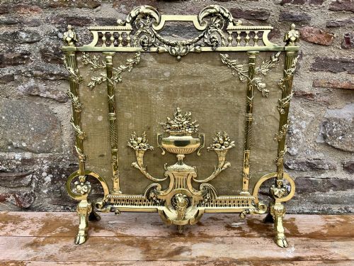 BRASS FIRE SCREEN - ADDITIONAL PHOTO 2