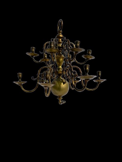 LATE C19 CHANDELIER - ADDITIONAL PHOTO 1