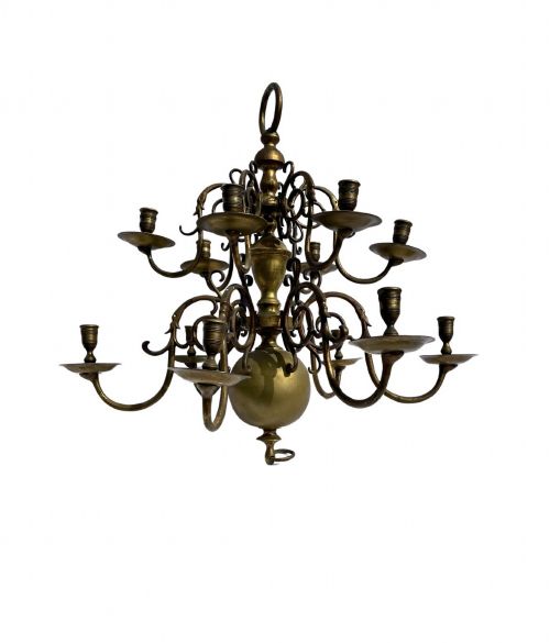 LATE C19 CHANDELIER - ADDITIONAL PHOTO 3