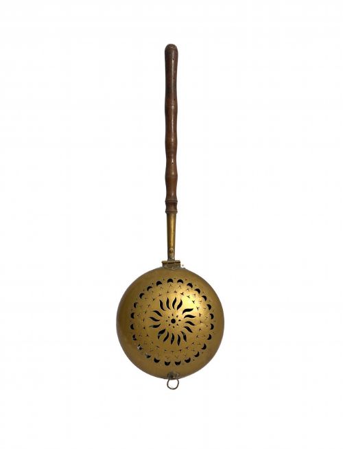 ENGLISH BRASS BED WARMING PAN