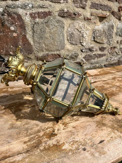 VERSAILLES STYLE FRENCH BRASS LANTERN - ADDITIONAL PHOTO 2