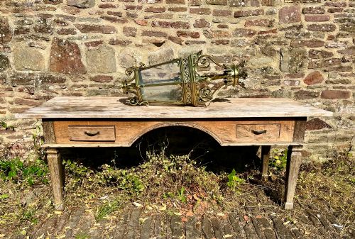 LARGE BRASS LANTERN WITH DOOR - ADDITIONAL PHOTO 4