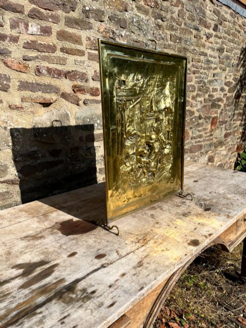 BRASS FIRE SCREEN - ADDITIONAL PHOTO 3